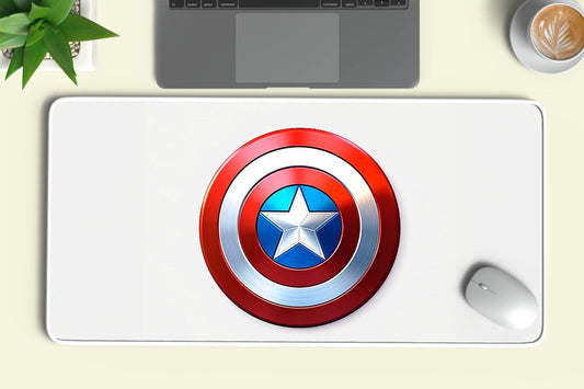 Captain America's shield (marvel) deskmat