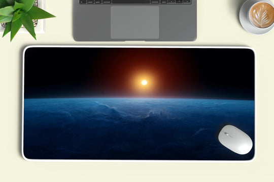 Space abstract art deskmat