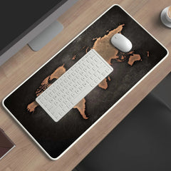 world map abstract art deskmat 2 - TURTLEWINGS 