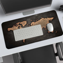 world map abstract art deskmat 2 - TURTLEWINGS 
