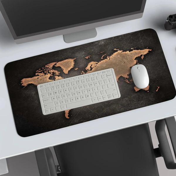 world map abstract art deskmat 2 - TURTLEWINGS 