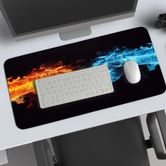 fire and water punch abstract deskmat - TURTLEWINGS 
