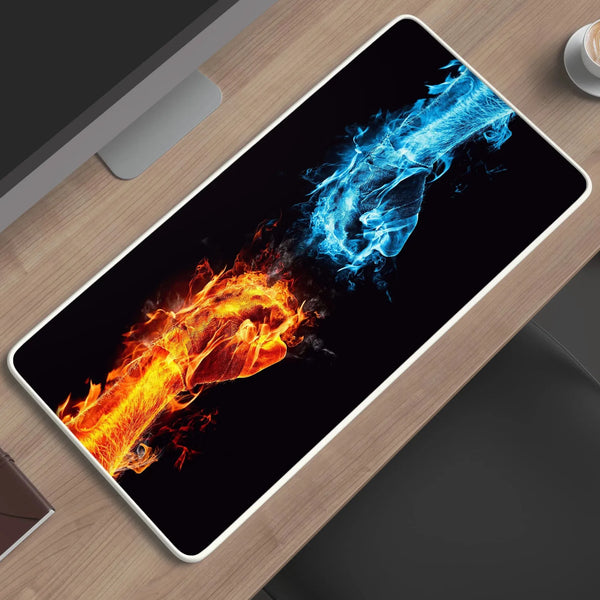 fire and water punch abstract deskmat - TURTLEWINGS 