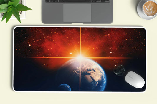 Solar System abstract deskmat