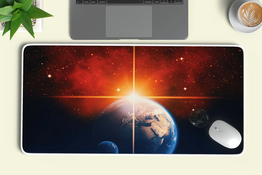 Solar System abstract deskmat