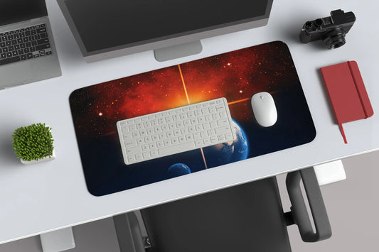 Solar System abstract deskmat