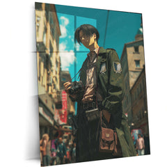 Levi on the Streets – Attack on Titan Urban Anime Metal Frame - TURTLEWINGS 
