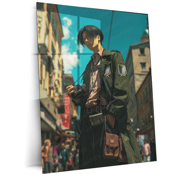 Levi on the Streets – Attack on Titan Urban Anime Metal Frame - TURTLEWINGS 