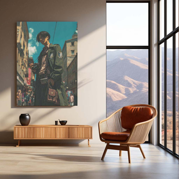 Levi on the Streets – Attack on Titan Urban Anime Metal Frame - TURTLEWINGS 