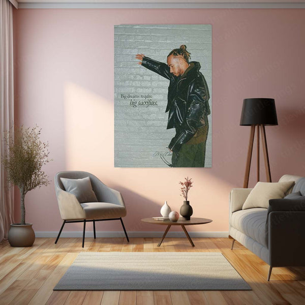 Lewis Hamilton Metal Frame | Formula 1 Legend Wall Art - TURTLEWINGS 