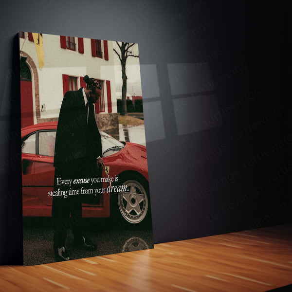 Lewis Hamilton Metal Frame | Formula 1 Legend Wall Art 01 - TURTLEWINGS 