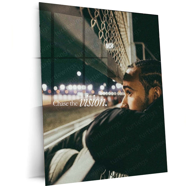 Lewis Hamilton Metal Frame | Formula 1 Legend Wall Art 02 - TURTLEWINGS 