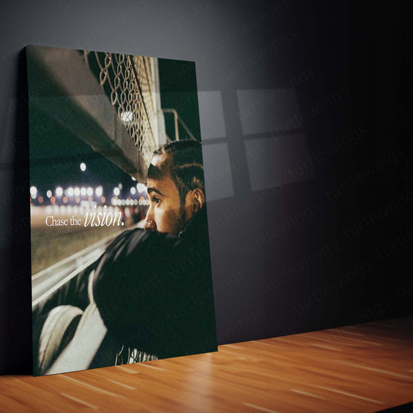 Lewis Hamilton Metal Frame | Formula 1 Legend Wall Art 02 - TURTLEWINGS 