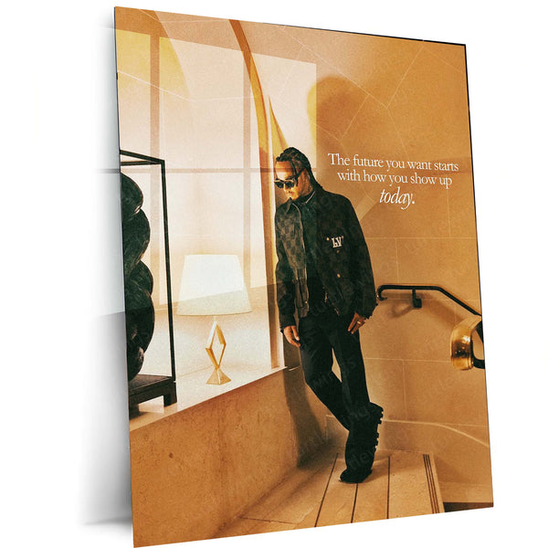 Lewis Hamilton Metal Frame | Formula 1 Legend Wall Art 03 - TURTLEWINGS 