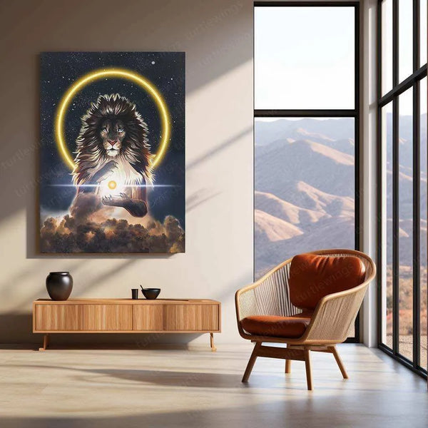 Lion Neon LED Metal Poster - TURTLEWINGS 