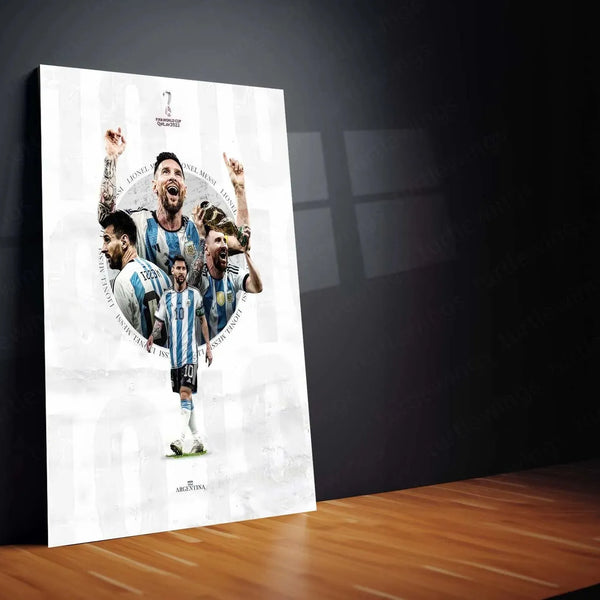 Lionel Messi Metal Frame – Legendary Football Wall Art - TURTLEWINGS 