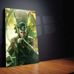 Loki Metal Poster | God of Mischief Wall Art | Marvel Villain PortraitLoki Metal Poster | God of Mischief Wall Art | Marvel Villain Portrait - TURTLEWINGS 