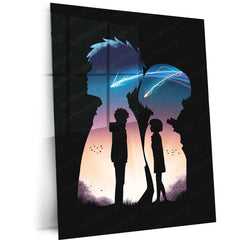 Love Art Metal Poster | Romantic Couple Wall Art | Passionate & Elegant Decor