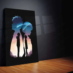 Love Art Metal Poster | Romantic Couple Wall Art | Passionate & Elegant Decor - TURTLEWINGS 