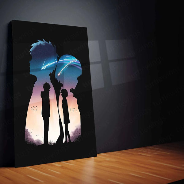 Love Art Metal Poster | Romantic Couple Wall Art | Passionate & Elegant Decor - TURTLEWINGS 