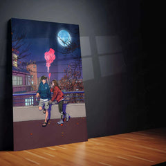 Love Art Metal Poster | Romantic Couple Wall Art | Heartfelt & Passionate Decor - TURTLEWINGS 