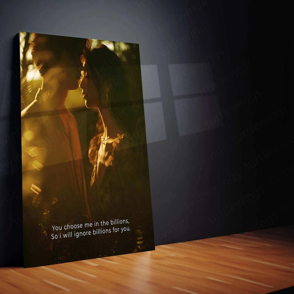 Love Art Metal Poster | Intimate Romantic Couple Wall Art | Passionate & Elegant Decor - TURTLEWINGS 