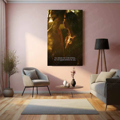 Love Art Metal Poster | Intimate Romantic Couple Wall Art | Passionate & Elegant Decor - TURTLEWINGS 