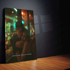 Lover Art Metal Poster | Romantic Couple Wall Art | Love & Passion Decor - TURTLEWINGS 