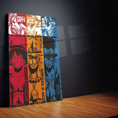 Luffy, Ace & Sabo Metal Poster – One Piece Brothers Wall Art - TURTLEWINGS 
