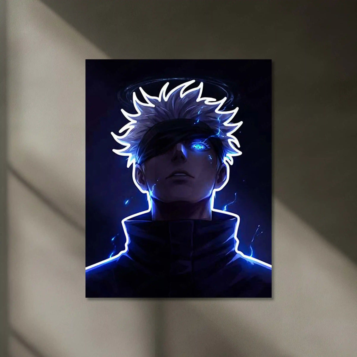 Wall Led Gojo Gojo Satoru Neon LED Frame | Jujutsu Kaisen Anime Wall Art | Infinity ...