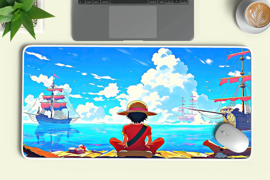 luffy one piece anime deskmat