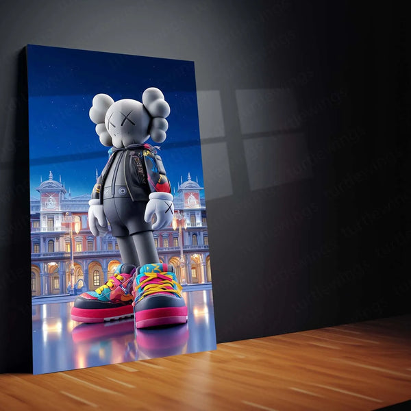 KAWS-Inspired Mouse Character Metal Poster | Street Pop Art Wall Decor | Designer Toy Aesthetic - TURTLEWINGS 