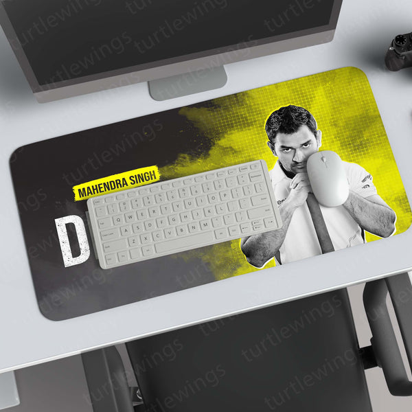 M S Dhoni  Deskmat – Mouse Pad for Office & Gaming | Smooth Surface, Non-Slip Base, Premium Print 02