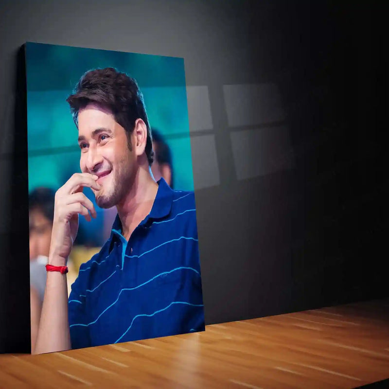 Movies & Series Metal Poster | Mahesh Babu Stylish Metal Poster | Telugu Superstar Wall Art | Premium Actor Portrait Frame - TURTLEWINGS 