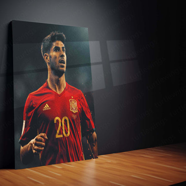 Marco Asensio – Spain National Team Metal Frame | La Roja Football Wall Art - TURTLEWINGS 