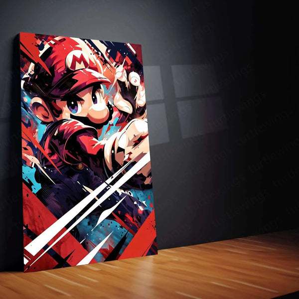 Mario Metal Poster – Iconic Super Mario Character Wall Art | Legendary Video Game Hero - TURTLEWINGS 