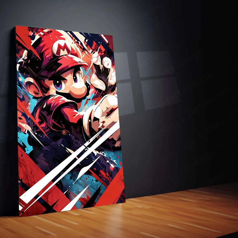 Mario Metal Poster – Iconic Super Mario Character Wall Art | Legendary Video Game Hero - TURTLEWINGS 