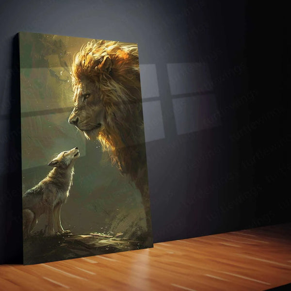 The Wolf & The Lion – Power & Dominance Metal Poster Description - TURTLEWINGS 