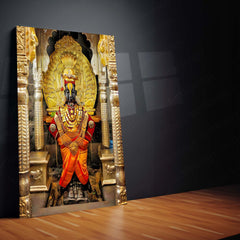 Lord Vitthal Pandharpur Spiritual Metal Poster | Marathi Divine Wall Art for Devotees 01 - TURTLEWINGS 