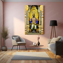 Lord Vitthal Pandharpur Spiritual Metal Poster | Marathi Divine Wall Art for Devotees 04 - TURTLEWINGS 