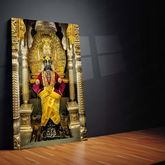 Lord Vitthal Pandharpur Spiritual Metal Poster | Marathi Divine Wall Art for Devotees 05 - TURTLEWINGS 