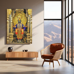 Lord Vitthal Pandharpur Spiritual Metal Poster | Marathi Divine Wall Art for Devotees 05 - TURTLEWINGS 