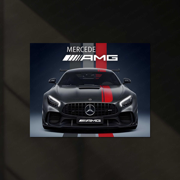 Mercedes-AMG GT Black Series LED Neon Metal Frame | High-Performance Sports Car Wall Light | Premium LED Metal Artwork