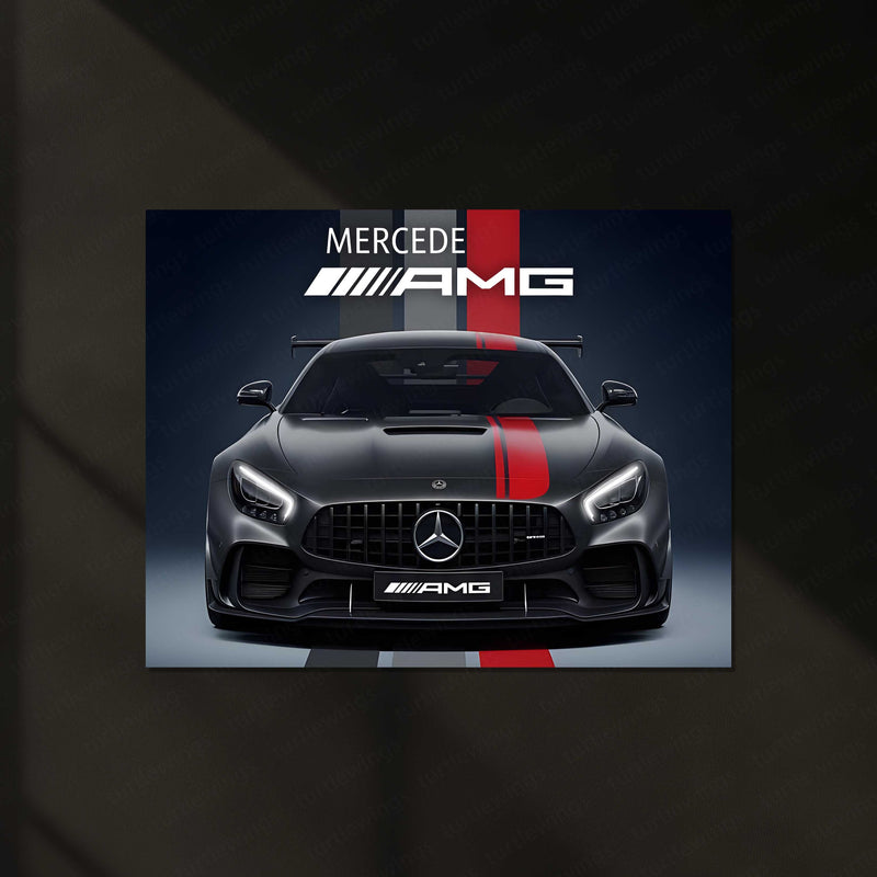 Mercedes-AMG GT Black Series LED Neon Metal Frame | High-Performance Sports Car Wall Light | Premium LED Metal Artwork
