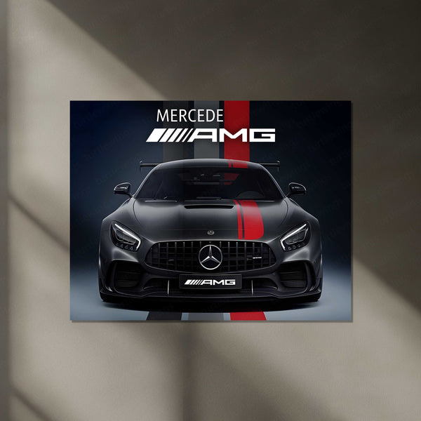 Mercedes-AMG GT Black Series LED Neon Metal Frame | High-Performance Sports Car Wall Light | Premium LED Metal Artwork
