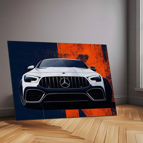Mercedes-AMG GT LED Neon Metal Frame | Performance Luxury Sports Car Wall Light | Premium LED Metal Artwork