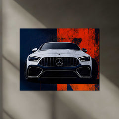 Mercedes-AMG GT LED Neon Metal Frame | Performance Luxury Sports Car Wall Light | Premium LED Metal Artwork