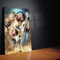 Sports | Lionel Messi Metal Poster – GOAT Football Wall Art 9 - TURTLEWINGS 
