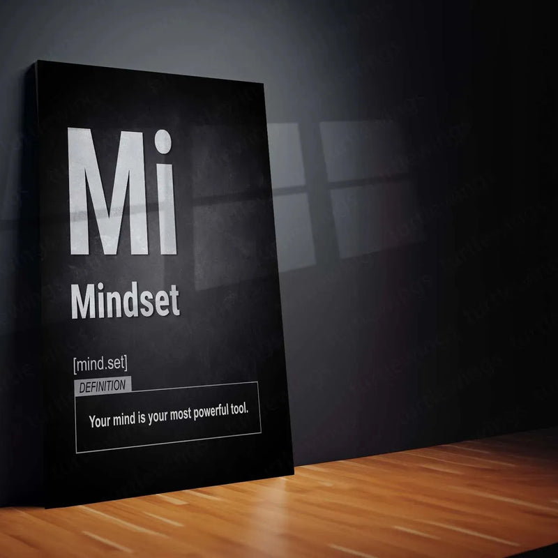 Motivational Metal Poster | Set of 3 Mindset, Discipline, Focus – Motivational Metal Poster Set for Success & Growth - TURTLEWINGS 