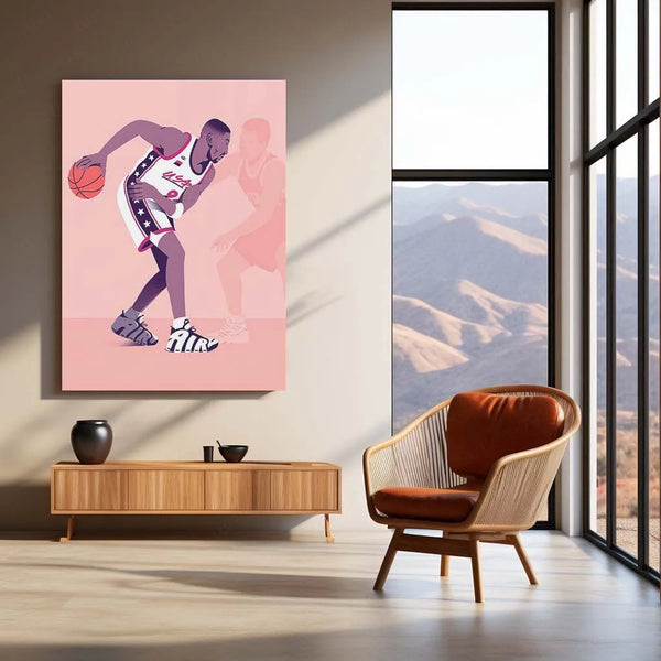 Sport Metal Poster | Michael Jordan Metal Poster – The Ultimate Tribute to a Basketball Legend - TURTLEWINGS 